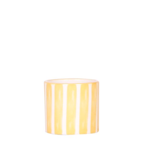 Kolibri Home | Painted stripe  - Yellow - Ø6cm