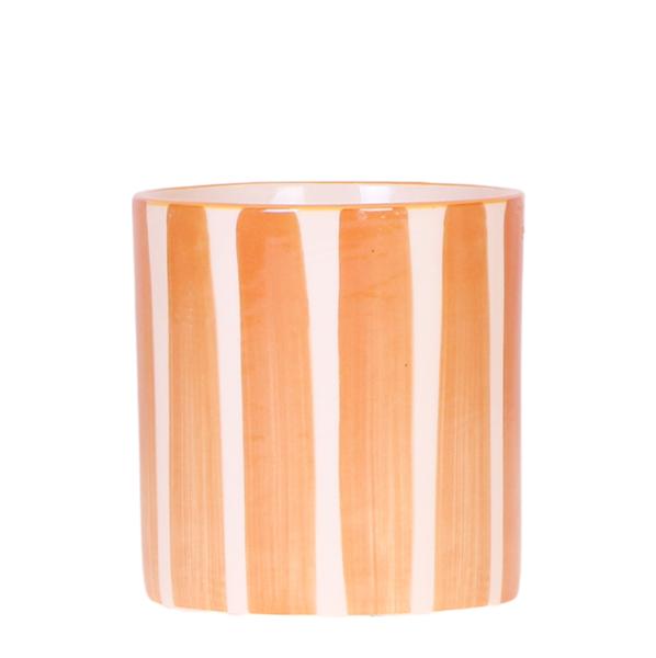 Kolibri Home | Painted stripe  - Orange - Ø9cm