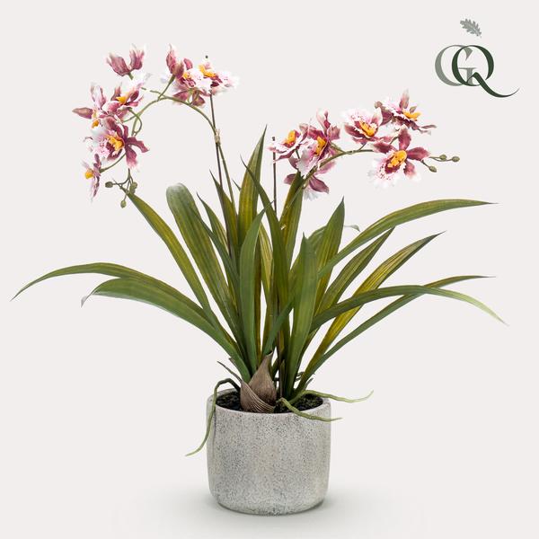 Kunstplant - Orchidee - Bordeaux - 45cm