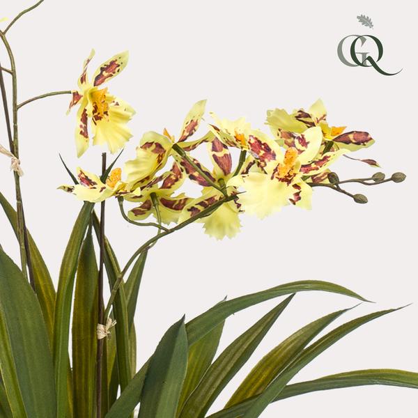 Kunstplant - Orchidee - Geel - 45cm