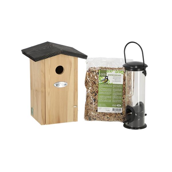 Pimpelmeespakket - Vogelhuis en Vogelvoeding - Tuinaccessoires