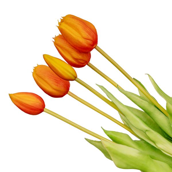 Vaas Jessie Strik + 10x real touch Tulpen Orange