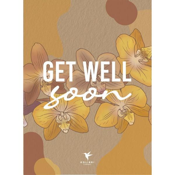 Ansichtkaart: Get well soon