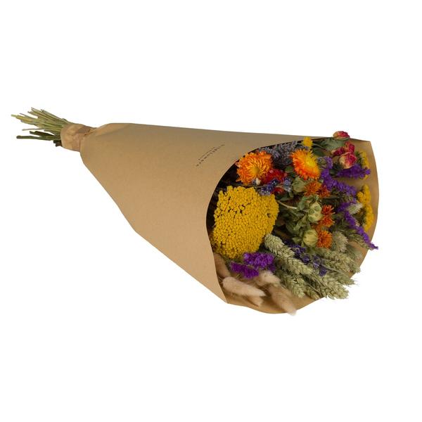 Droogbloemen - Field Bouquet Large - Orange - 8 boeketten - ↕60cm