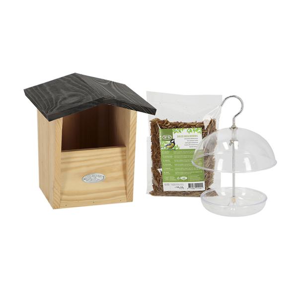 Roodborstpakket - Vogelhuis en Vogelvoeding - Tuinaccessoires