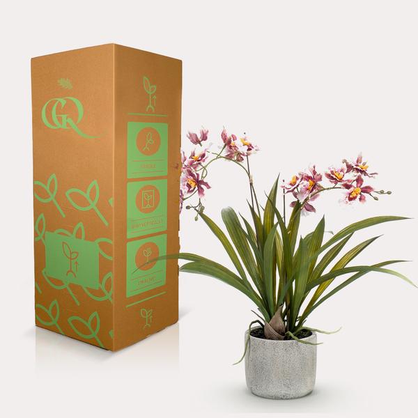 Kunstplant - Orchidee - Bordeaux - 45cm