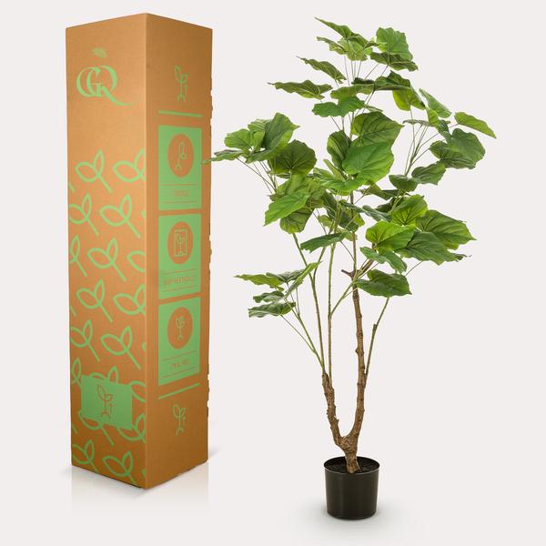 Kunstplant - Ficus umbellate - Afrikaanse vijg - 125cm