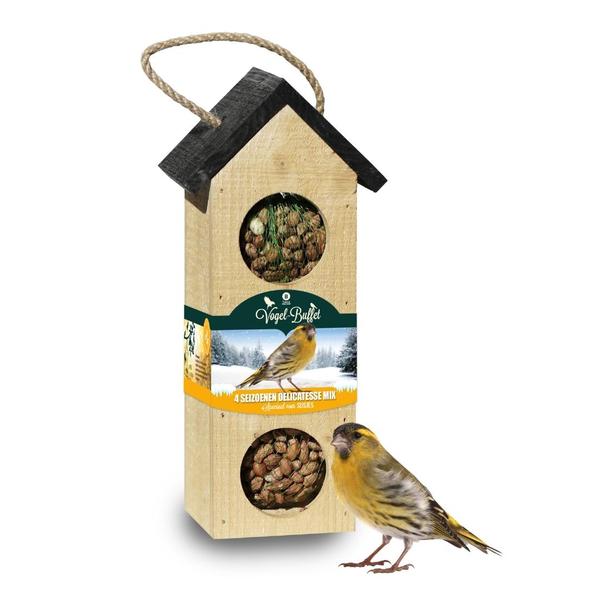 Bird-Buffet | Chalet feeder vogelhuisje | 500 gram - Boomklevers - 123flora.nl