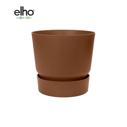 Pot elho Greenville Round bruin - D39 x H37 - 123flora.nl