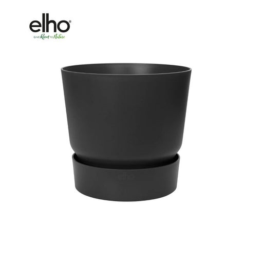 Pot elho Greenville Round zwart - D18 x H17 - 123flora.nl