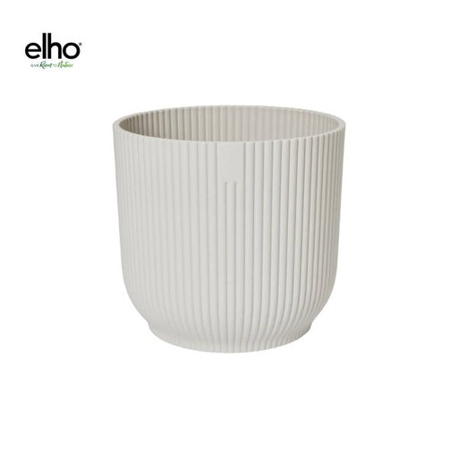 Pot elho Vibes Fold Round wit - including wheels - D35 x H33 - 123flora.nl