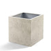 Pot Grigio Cube Antique White - D50 x H50 - 123flora.nl