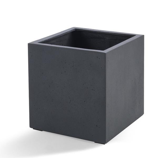 Pot Grigio Cube Antraciet - D50 x H50 - 123flora.nl