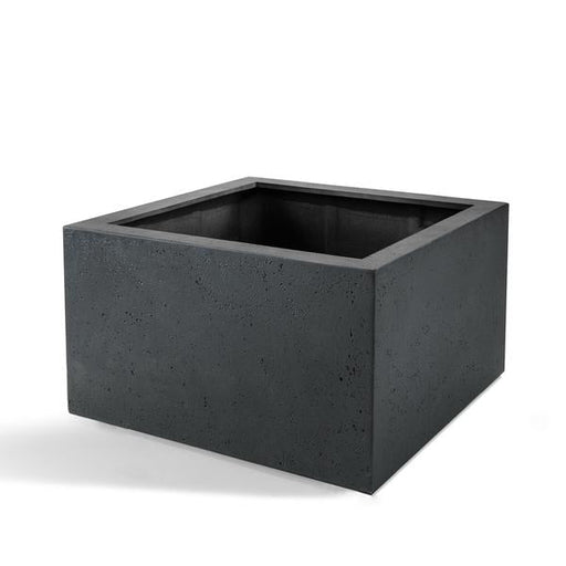 Pot Grigio Low Cube Antraciet - D60 x H40 - 123flora.nl