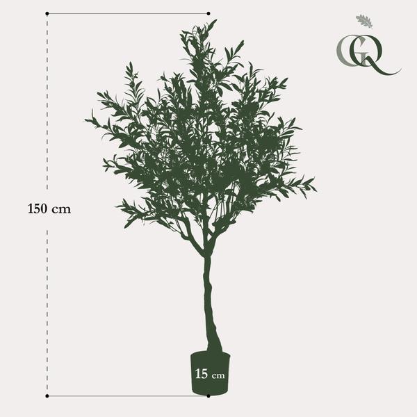 Kunst Olijfboom -  Olea europaea - Olijfboom - 140 cm