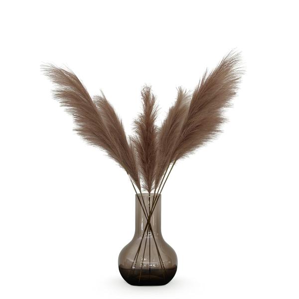 Kunstbloemen Solo - Brown - Pampas Plumes - x 6 - 115cm