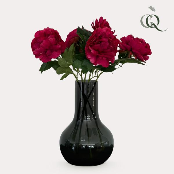 Kunstbloemen Solo - Dark Pink - Peonies - x 5 - 65cm