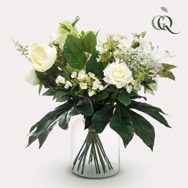 Kunstbloemen - Boeket- M - White Dream - 60 cm