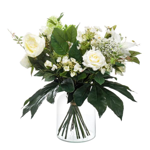 Kunstbloemen - Boeket- M - White Dream - 60 cm