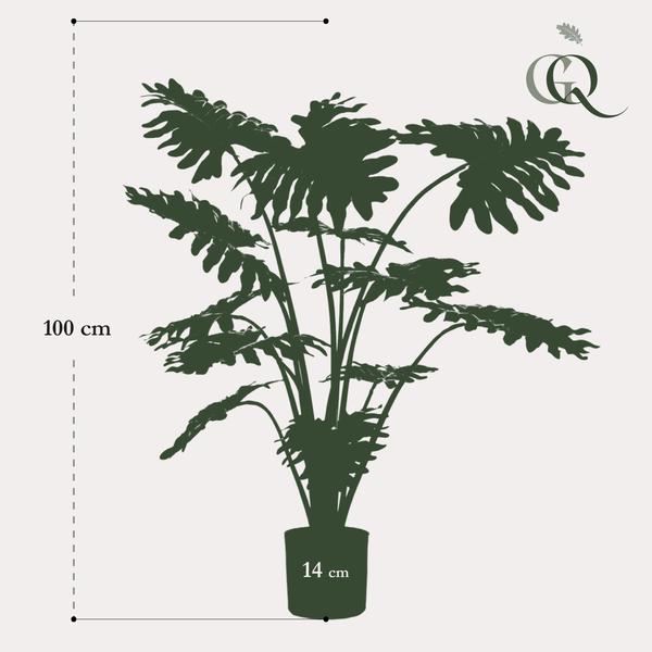 Kunstplant - Philodendron - 80 cm