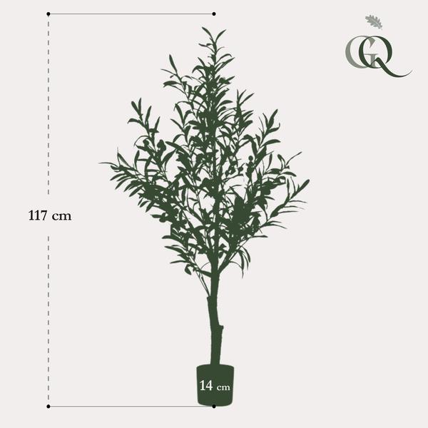 Kunst Olijfboom -  Olea europaea - Olijfboom - 115 cm