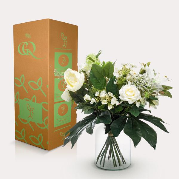 Kunstbloemen - Boeket- M - White Dream - 60 cm