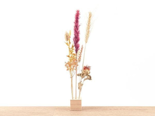 Wooden Dried flower stand - S - Flowers and Herbs + Dried Floral Arrangement - 123flora.nl